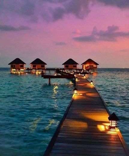 Entardecer nas Maldivas 💛