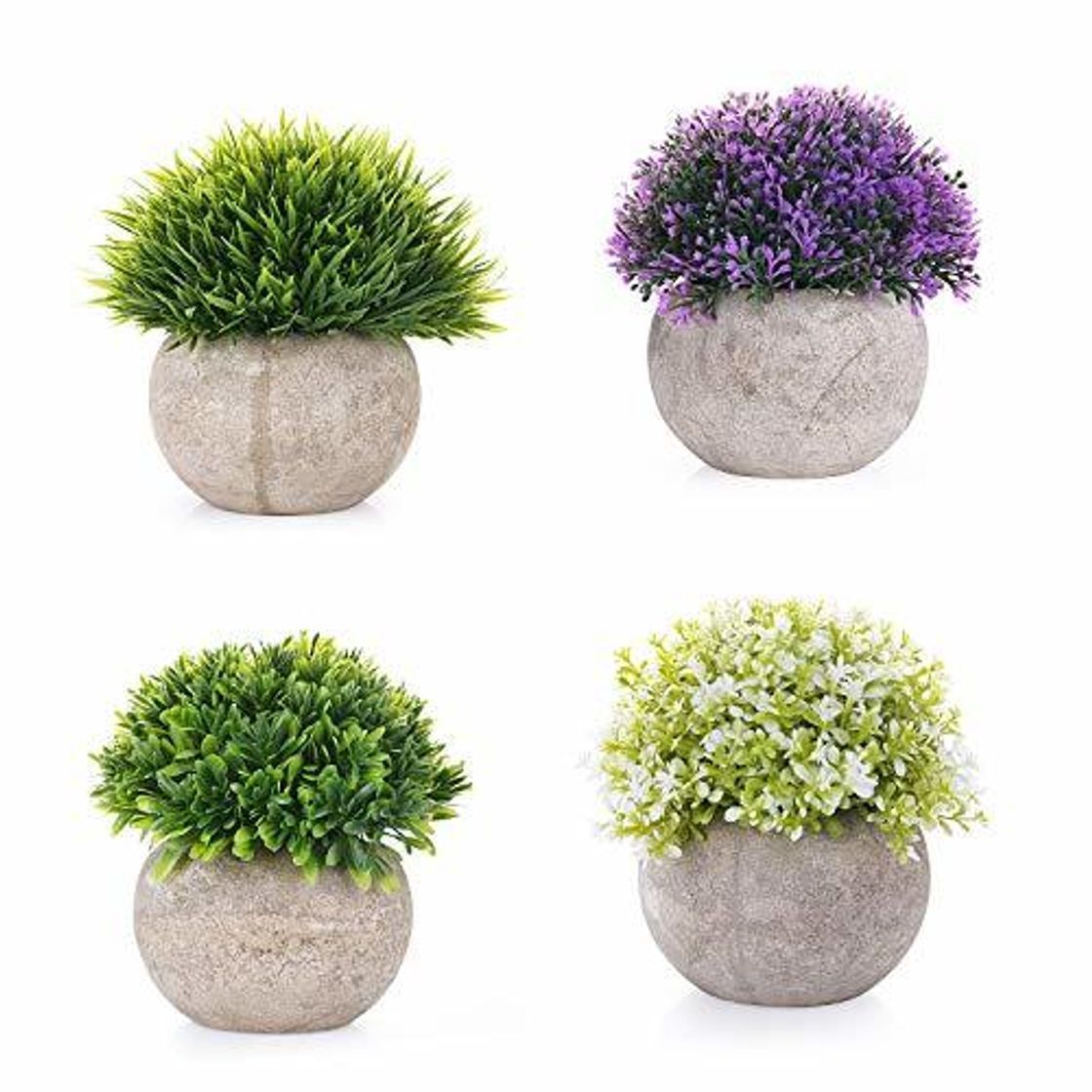 Social EKKONG Plantas Artificiales Suculentas Plásticas Flor pequeñas en Maceta para decoración del