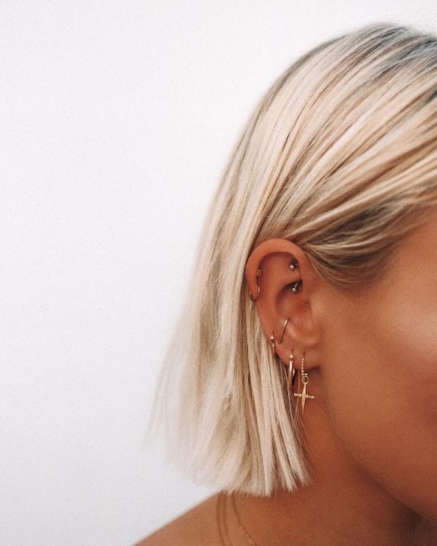 Moda Inspirações de piercing para orelha