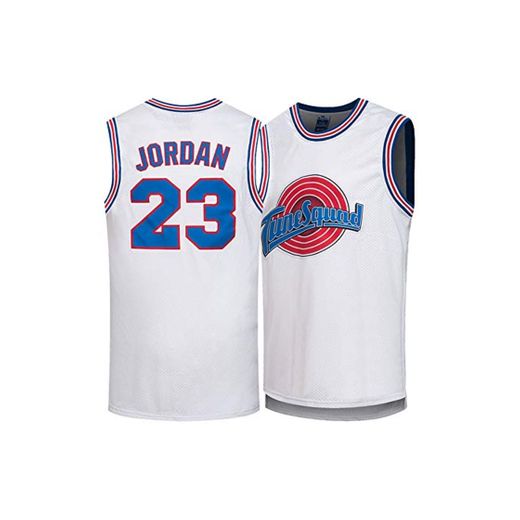 Jordan Movie Space Jam # 23 Camiseta de Baloncesto para Hombre, Camisetas