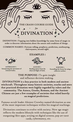 The crash course guide for divination