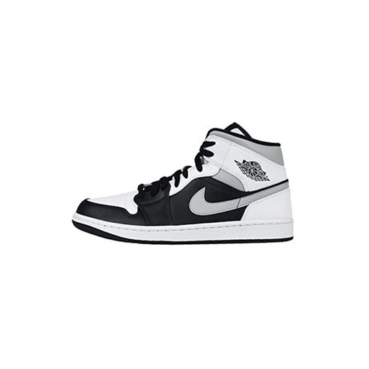 Nike - Zapatillas Jordan 1 Mid White Shadow Blanco Size