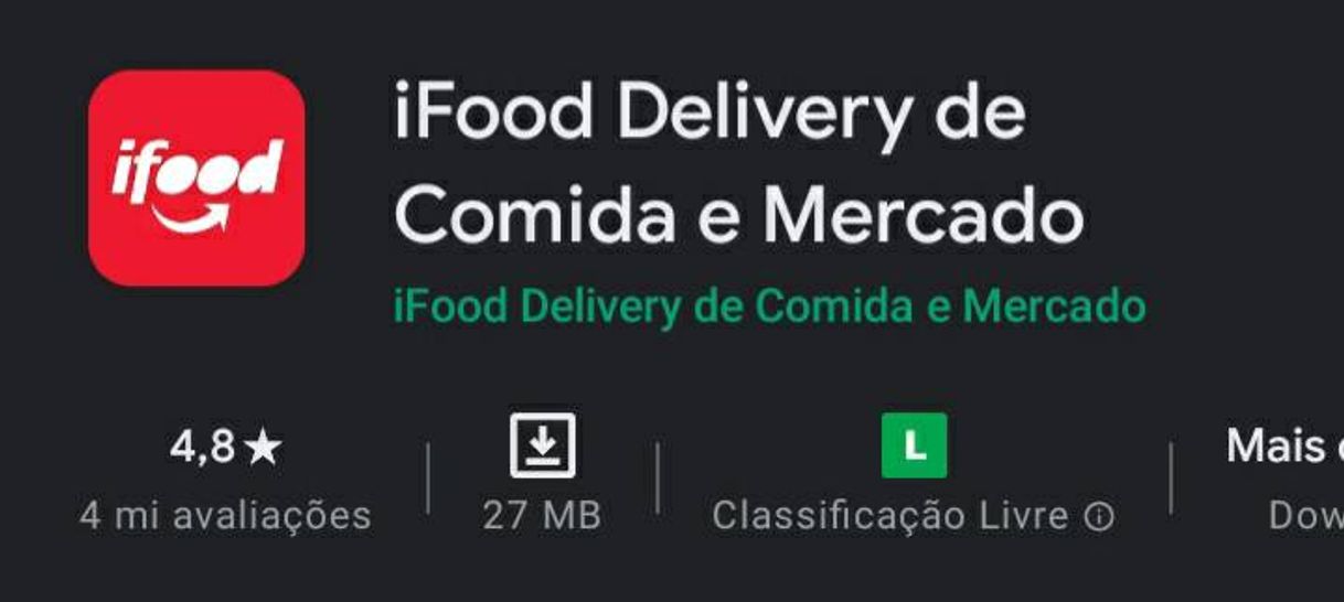 Fashion Ifood Delivery de Comida e Mercado 📱