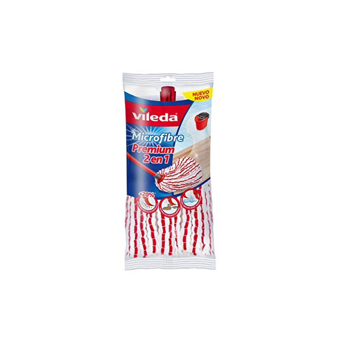 Producto Vileda Microfibras Premium 2 En 1 Recambio para Fregona