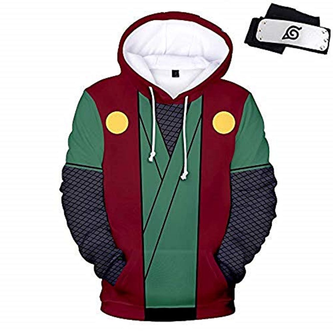 Fashion GideonH Naruto Anime Akatsuki Shippuden - Sudadera con capucha para hombre, unisex