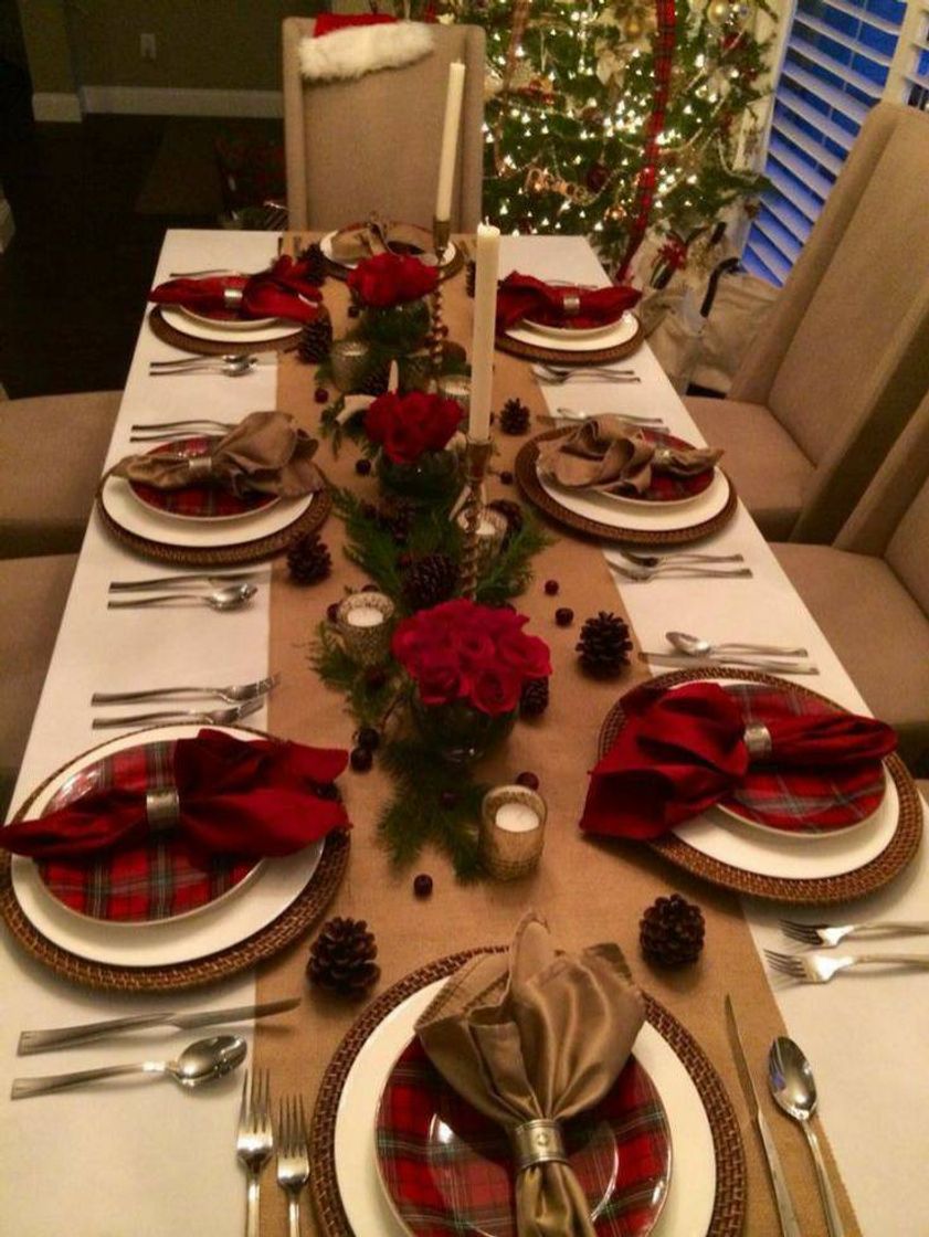 Moda Mesa de jantar natalina 🍽🍗🎄🌟🎅🏼