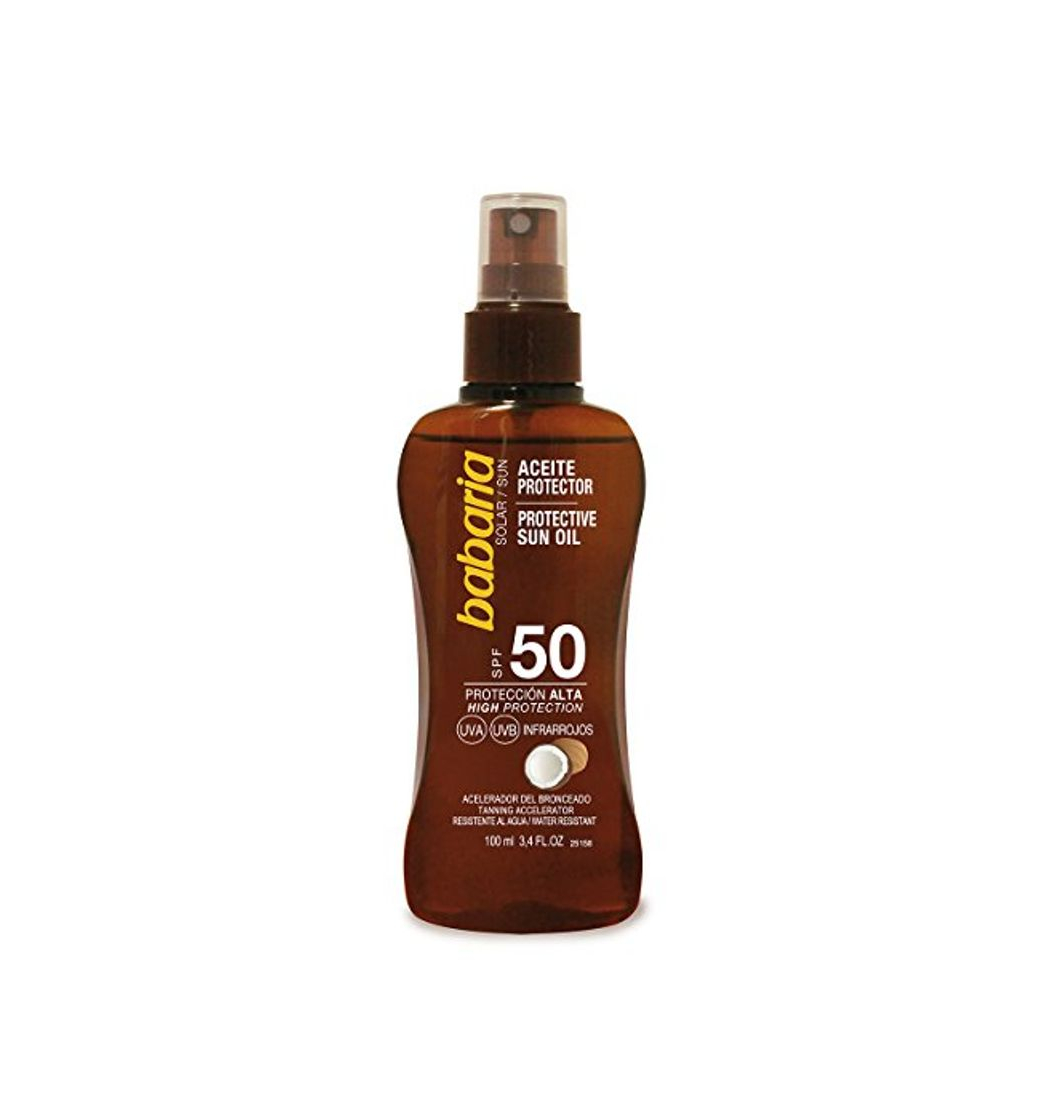 Product Babaria Aceite Protector Solar Coco SPF50-100 ml