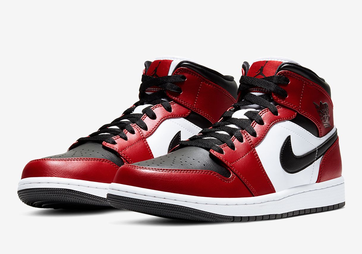 Fashion Air Jordan 1 Mid Chicago Toe 554724-069 - Talla 45