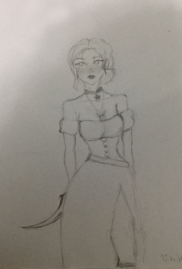 Fashion Desenho de mulher pirata