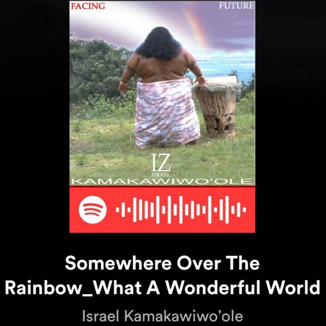 Canción Somewere over the rainbow- Israel Kamakawiwo'ole