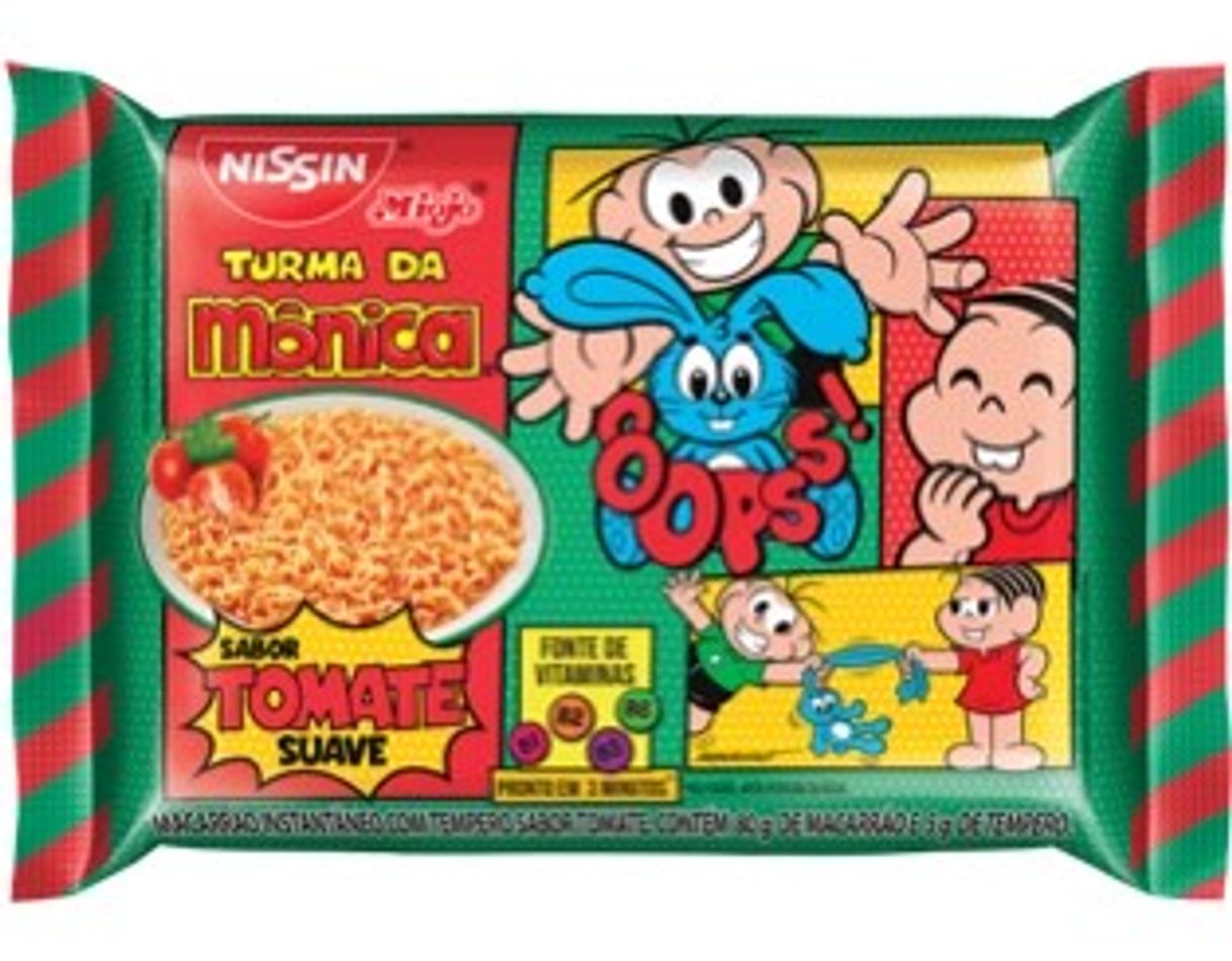 Moda Nissin Miojo Lámen Turma da Mônica Tomate Suave