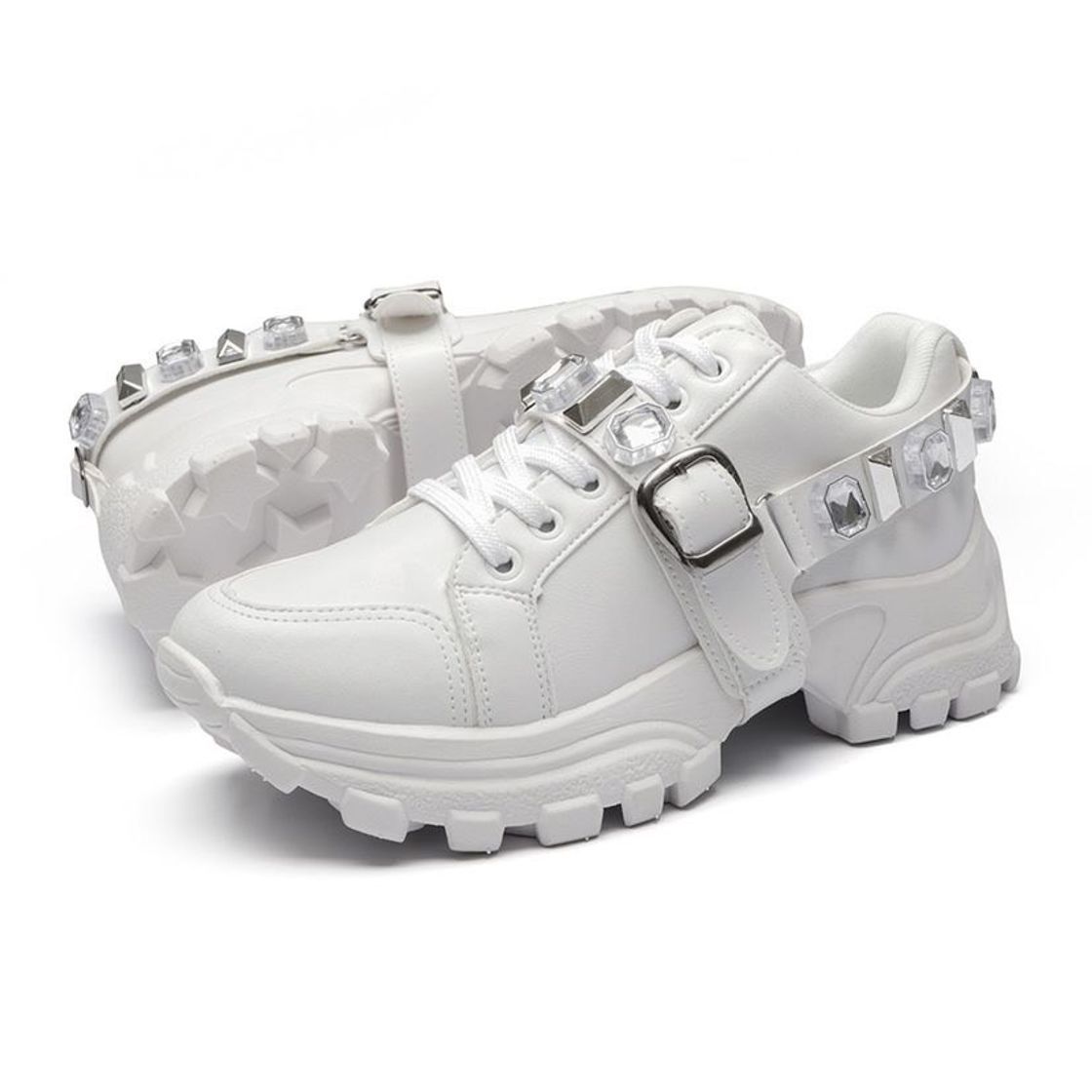 Moda Tênis Plataforma Rebento Chunky - Branco