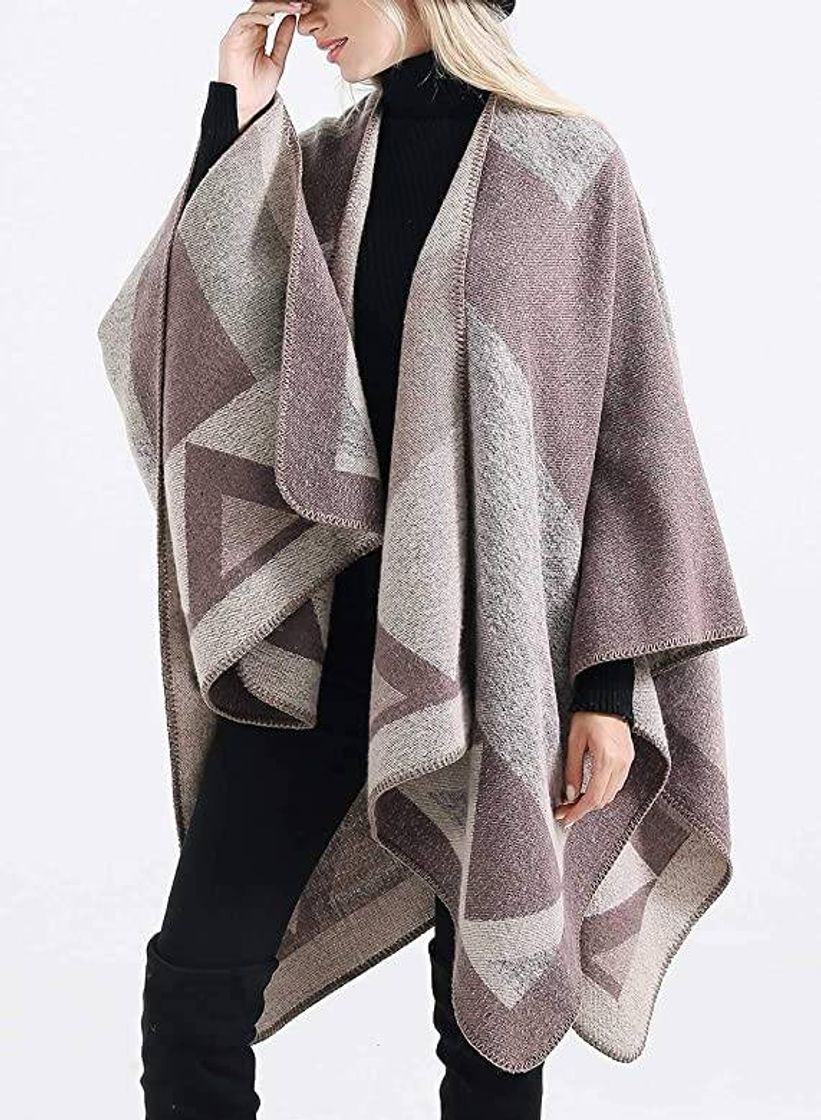 Moda Poncho de invierno FEOYA