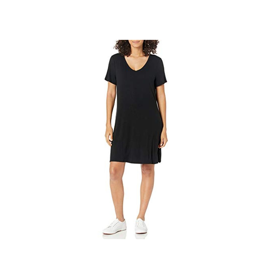 Fashion Amazon Essentials Short-Sleeve V-Neck Swing Dress