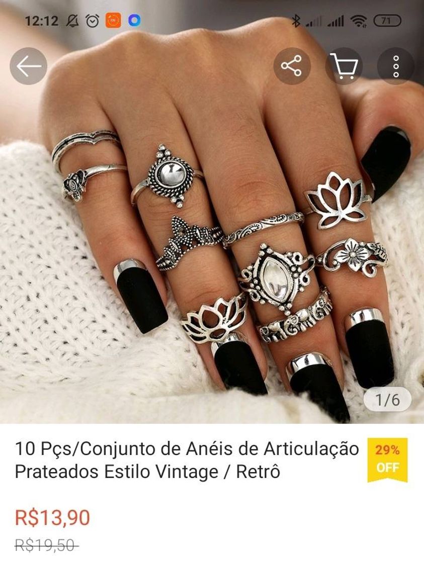 Moda Anéis Vintage 💍