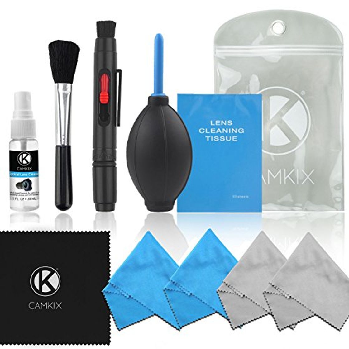 Electrónica CAMKIX Cleaning Kit - Pack de Limpieza de Equipos fotográficos