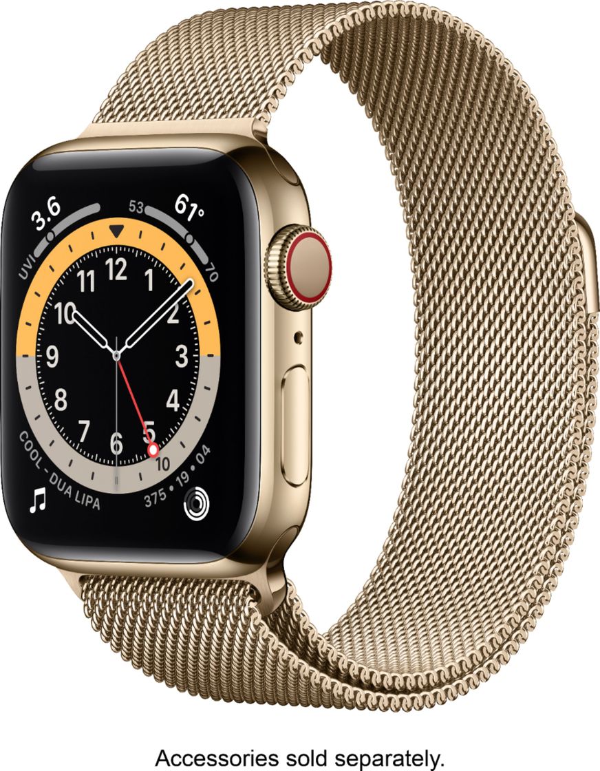 Social Apple Watch series 6 Gold Stainless Steel