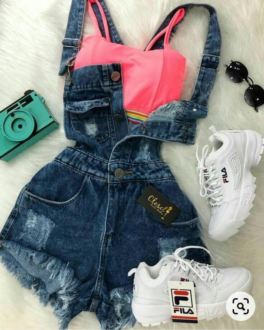 Moda Jardineira Jeans Escuro❤