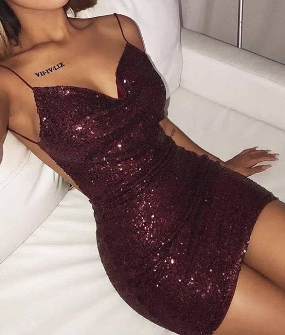 Fashion Vestido Chique Brilhante❤