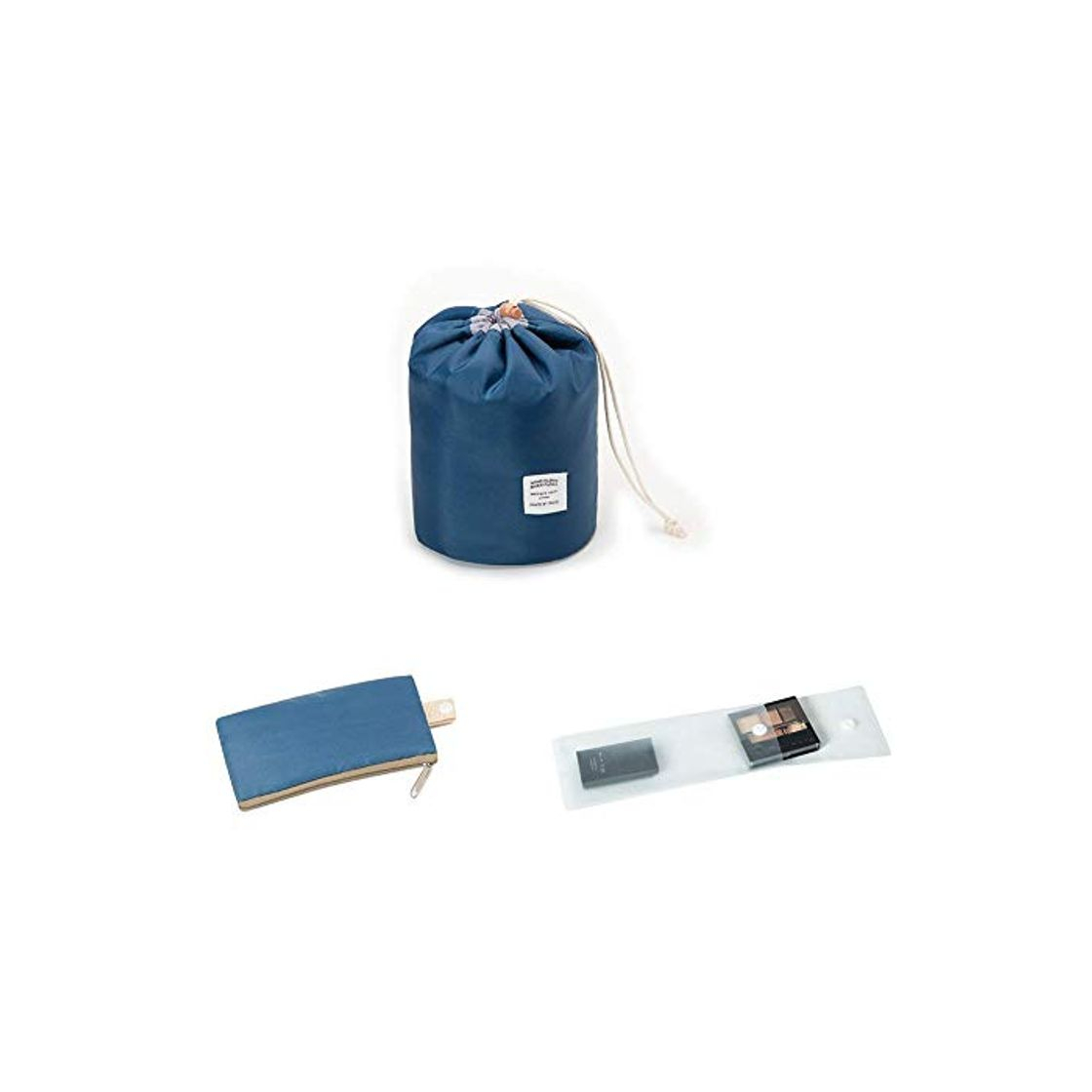 Zoevan Bolsas de cosméticos impermeables Bolsa de maquillaje Bolsa de viaje Barril