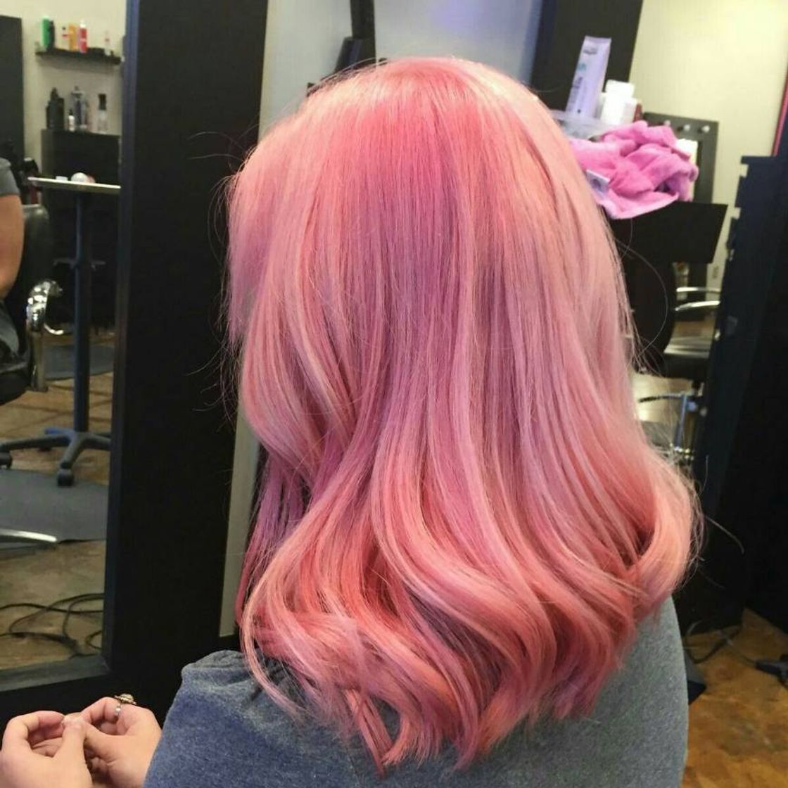 Moda pink pastel hair