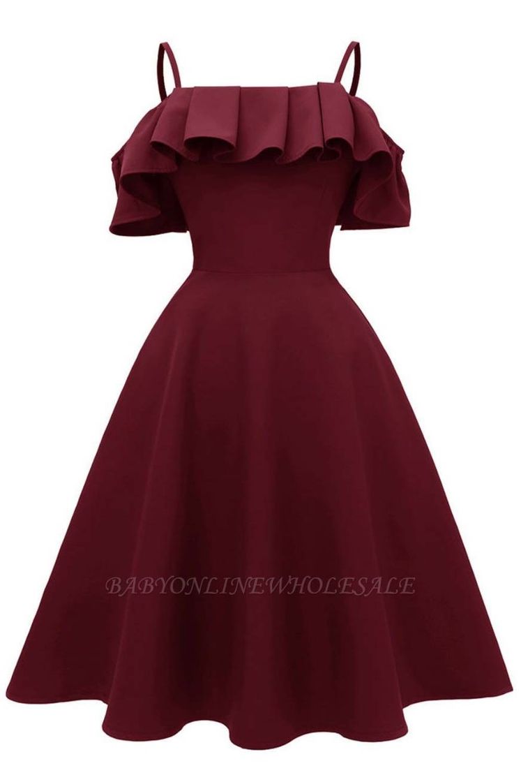 Fashion Vestido cor vinho