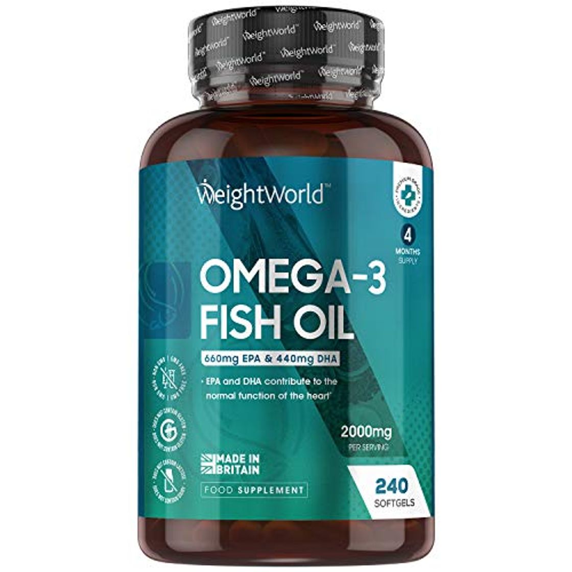 Products Omega 3 Aceite de Pescado Puro 3000 mg - 990 mg de