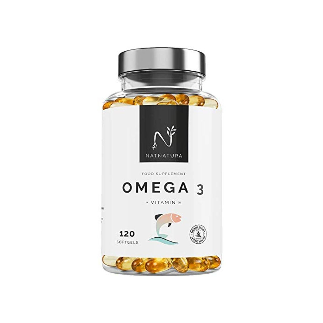 Beauty Omega 3+Vitamina E. Alta dosis de ácidos grasos Omega 3