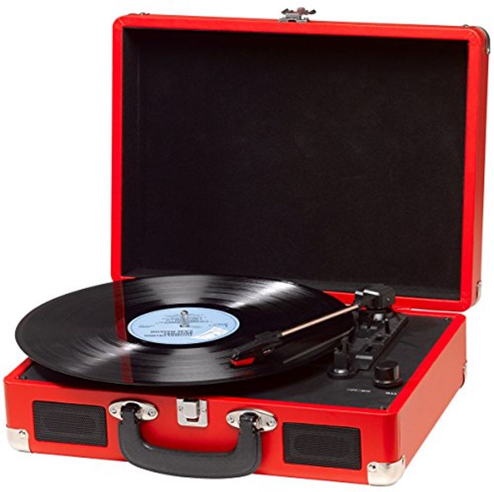 Electrónica Denver VPL-120 Red - Tocadiscos Retro