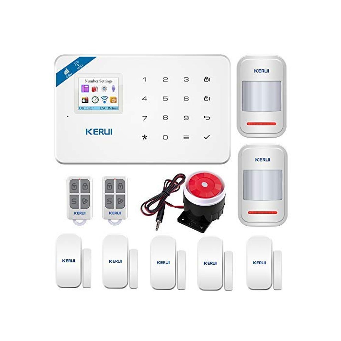 Product KERUI W18 GSM WIFI Sistema de Alarma Seguridad para Hogar por CALL