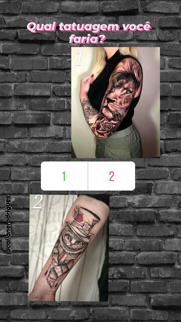 Fashion Enquetes de tatuagens