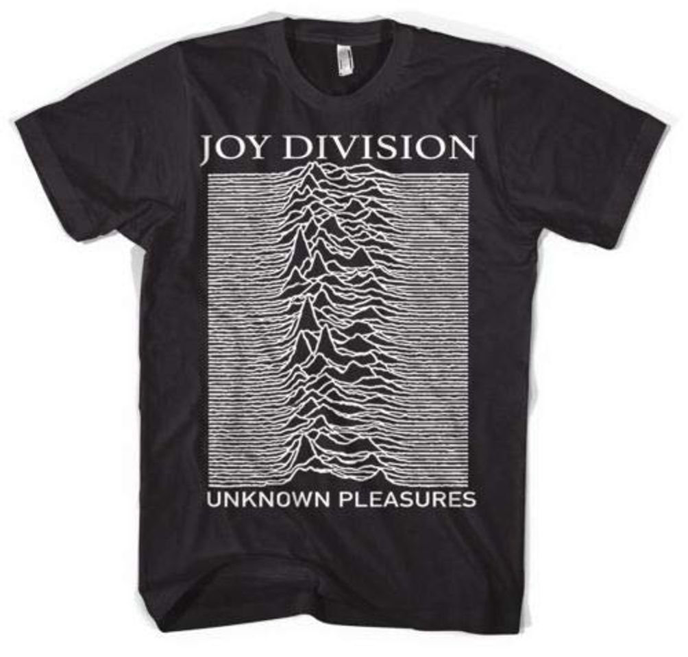 Fashion Vintage Fashion 80s Post Punk Band Joy Division Unknown Pleasure Unisex T Shirt Casual Black tee