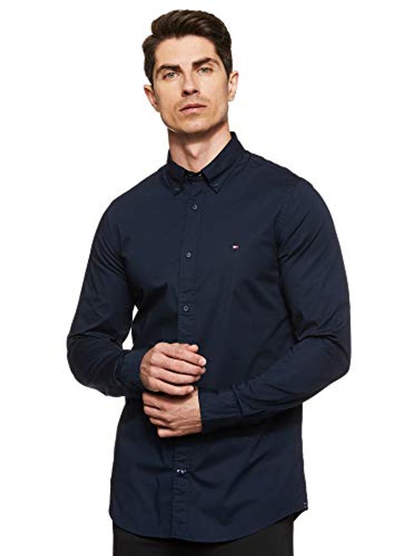 Producto Tommy Hilfiger Core Stretch Slim Poplin Shirt Camisa, Azul