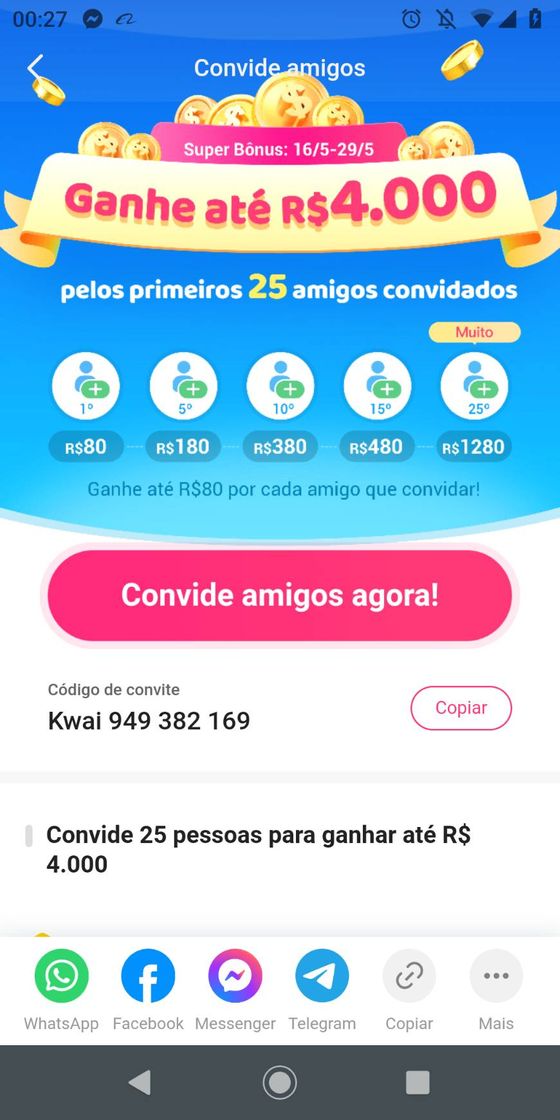 Moda Kwai...Ganhe dinheiro usando meu código