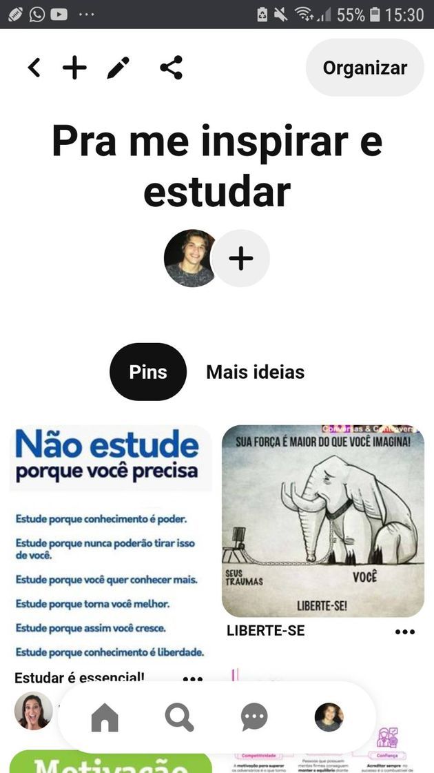 Moda Pasta do pinterest com publicações que te ajudam a estudar