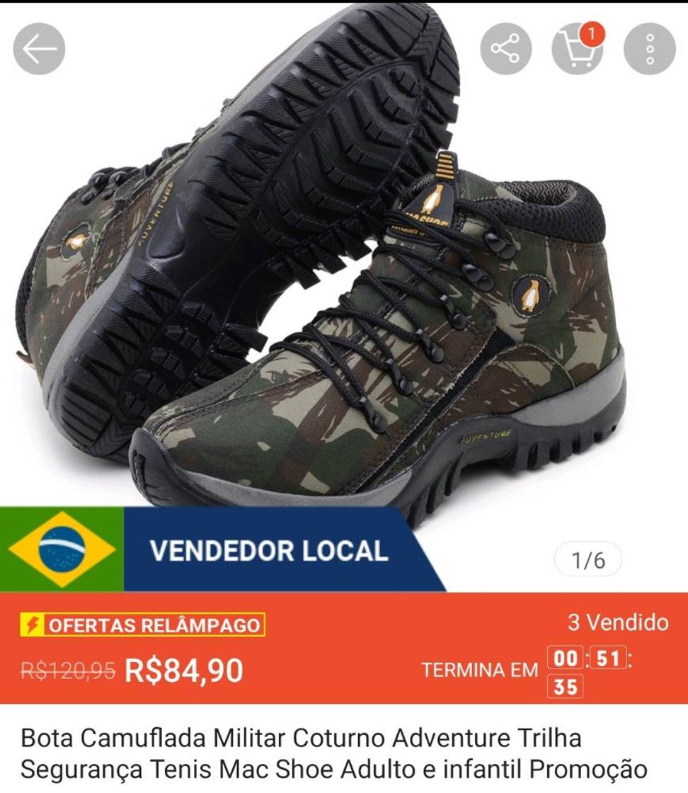 Product Bota camuflada militar