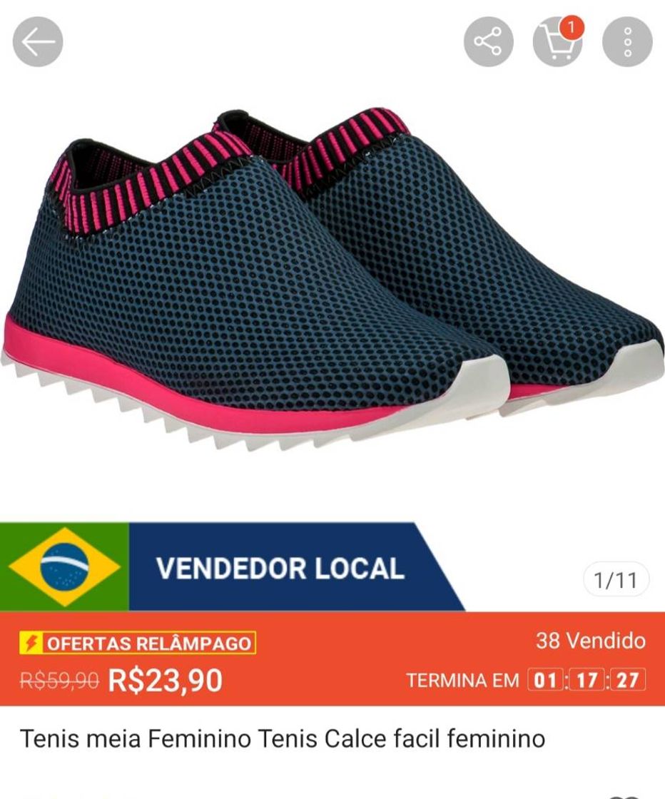 Product Tênis meia feminino