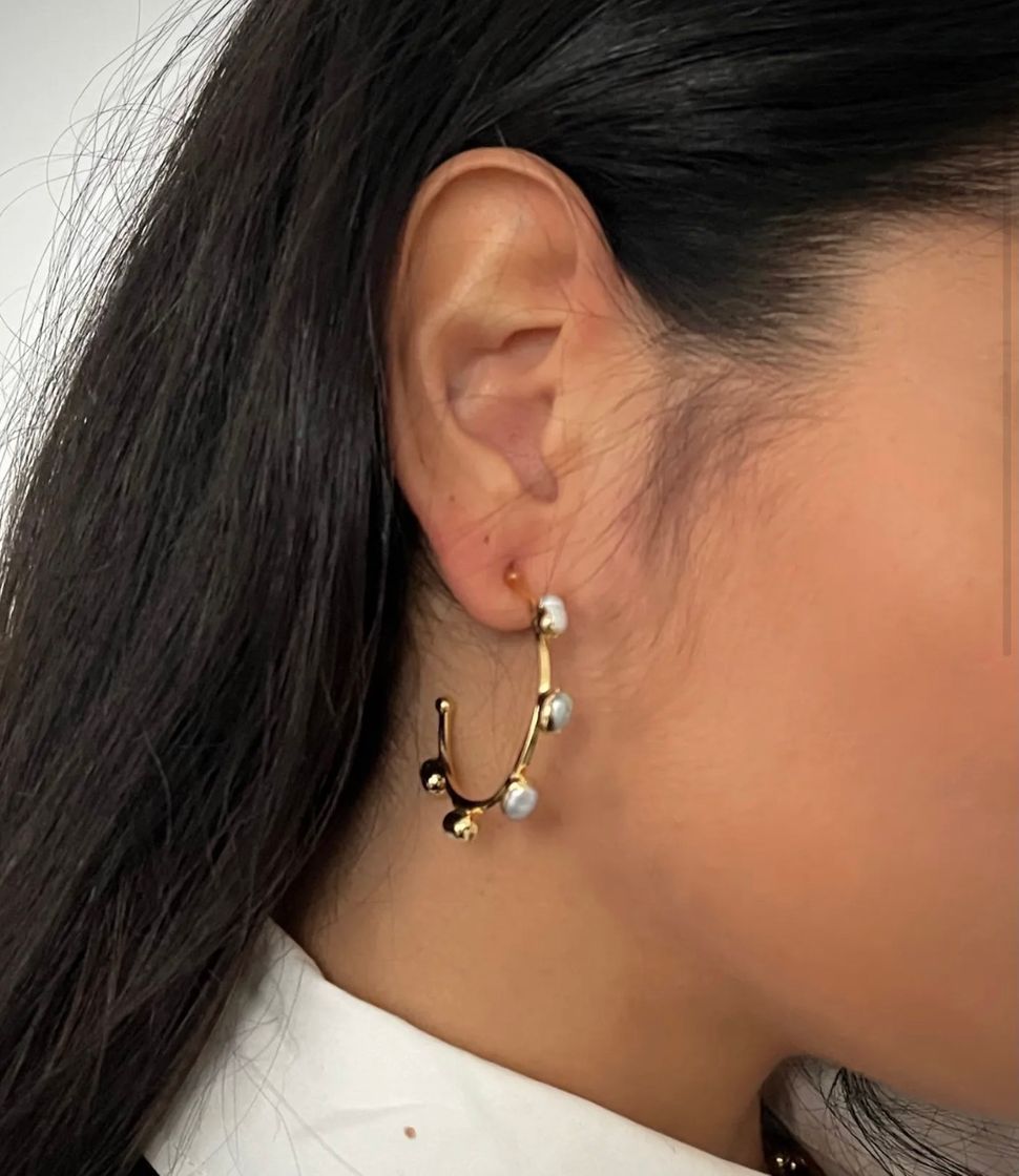 Moda pendientes perlas fusión