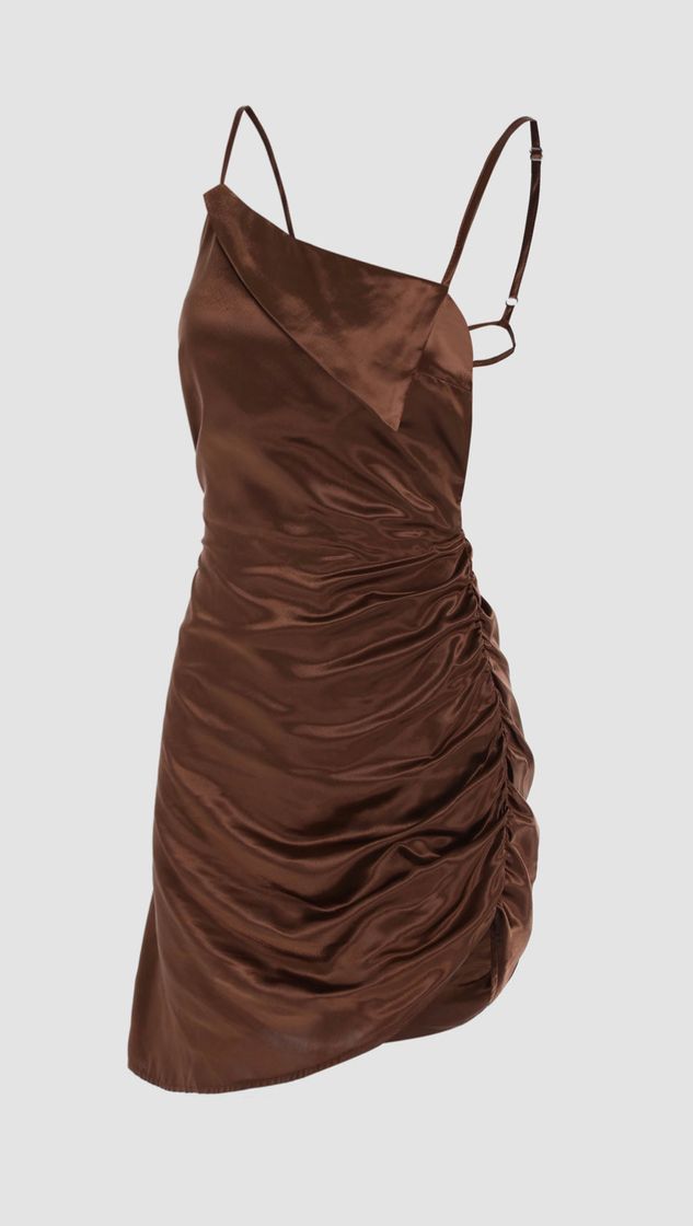 Moda vestido “Satin Asymmetrical”