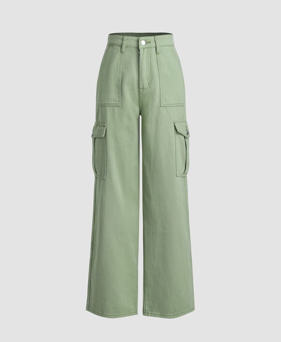 Moda green cargo jeans