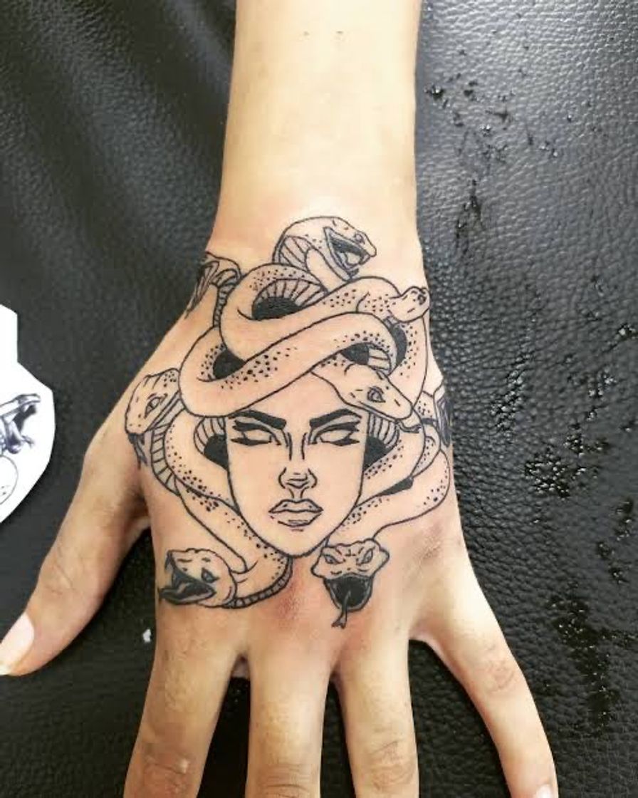 Fashion Tatuagem medusa