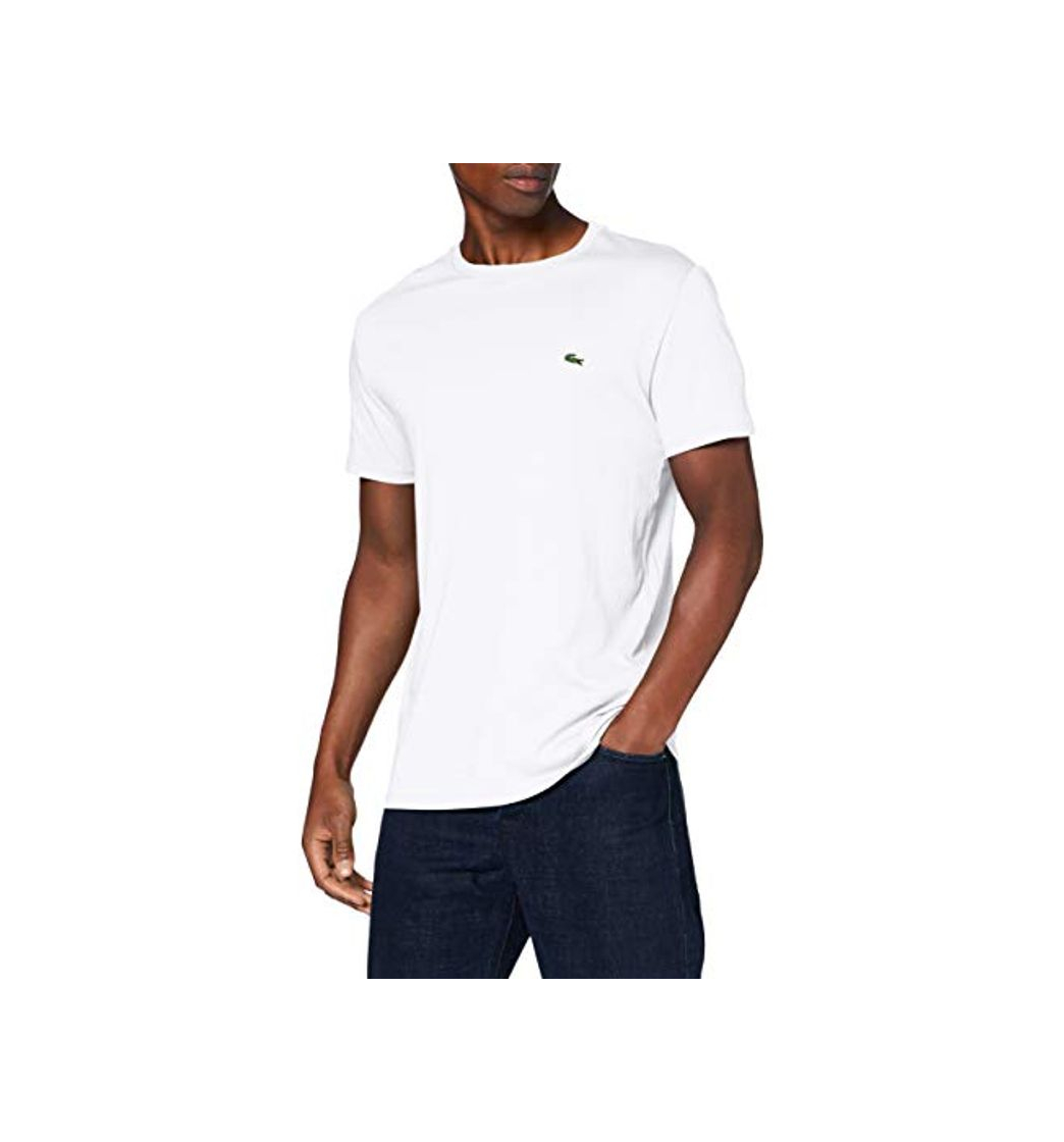 Social Lacoste TH6709, Camiseta para Hombre, Blanco
