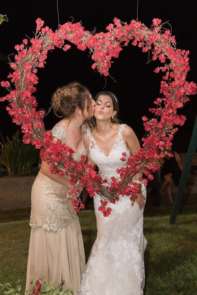 Moda Coração de flores para decoração de casamento 👰 