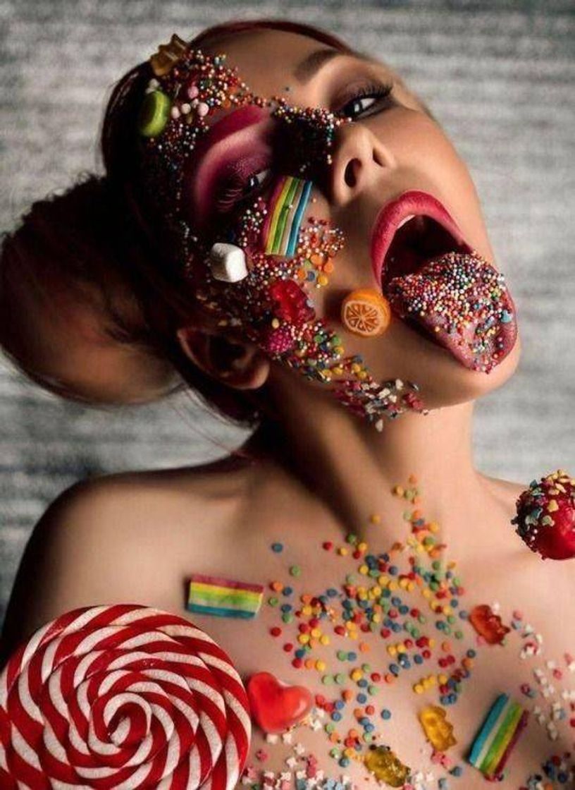 Moda Foto criativa com doces