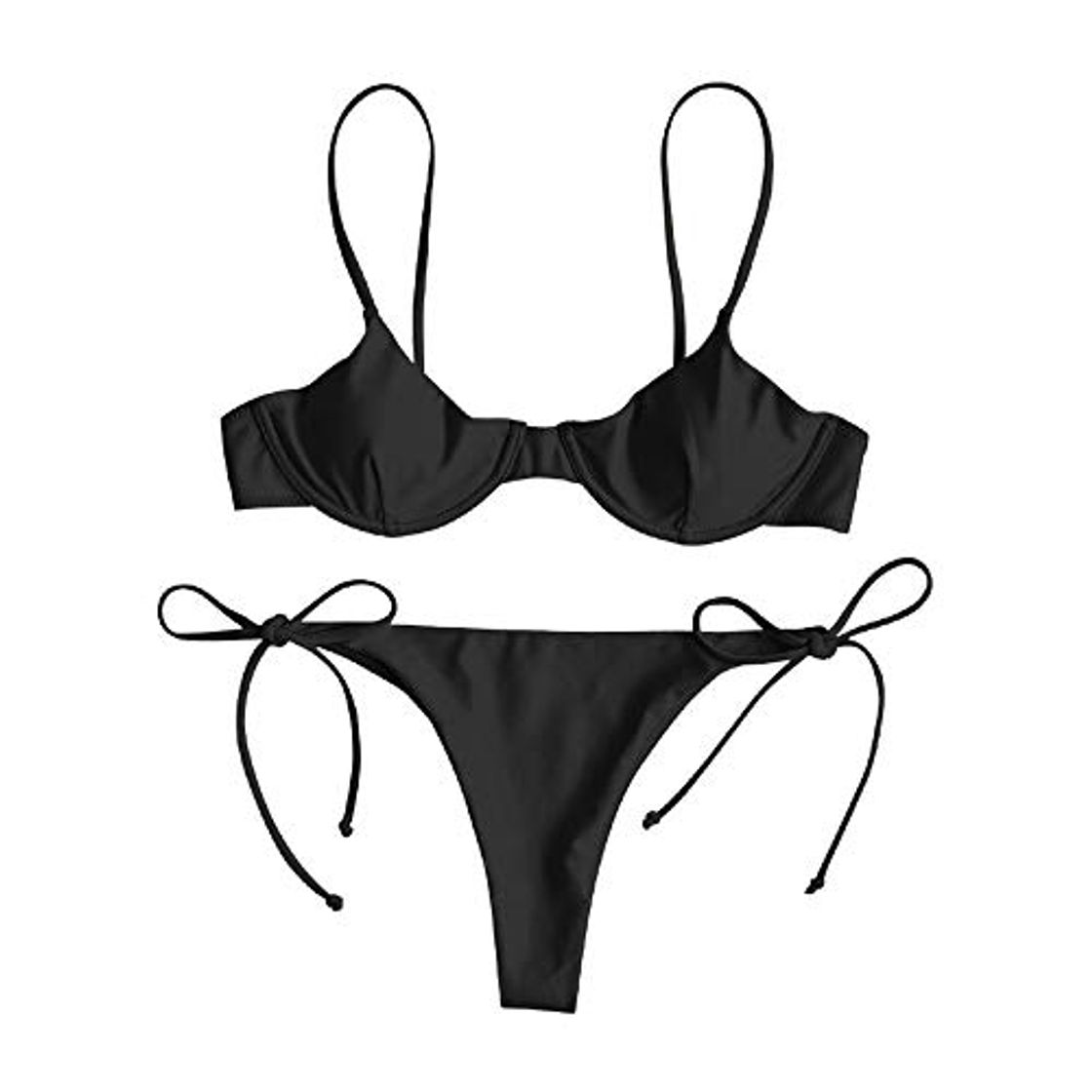 Fashion ZAFUL Conjunto de bikini para mujer con aros push-up