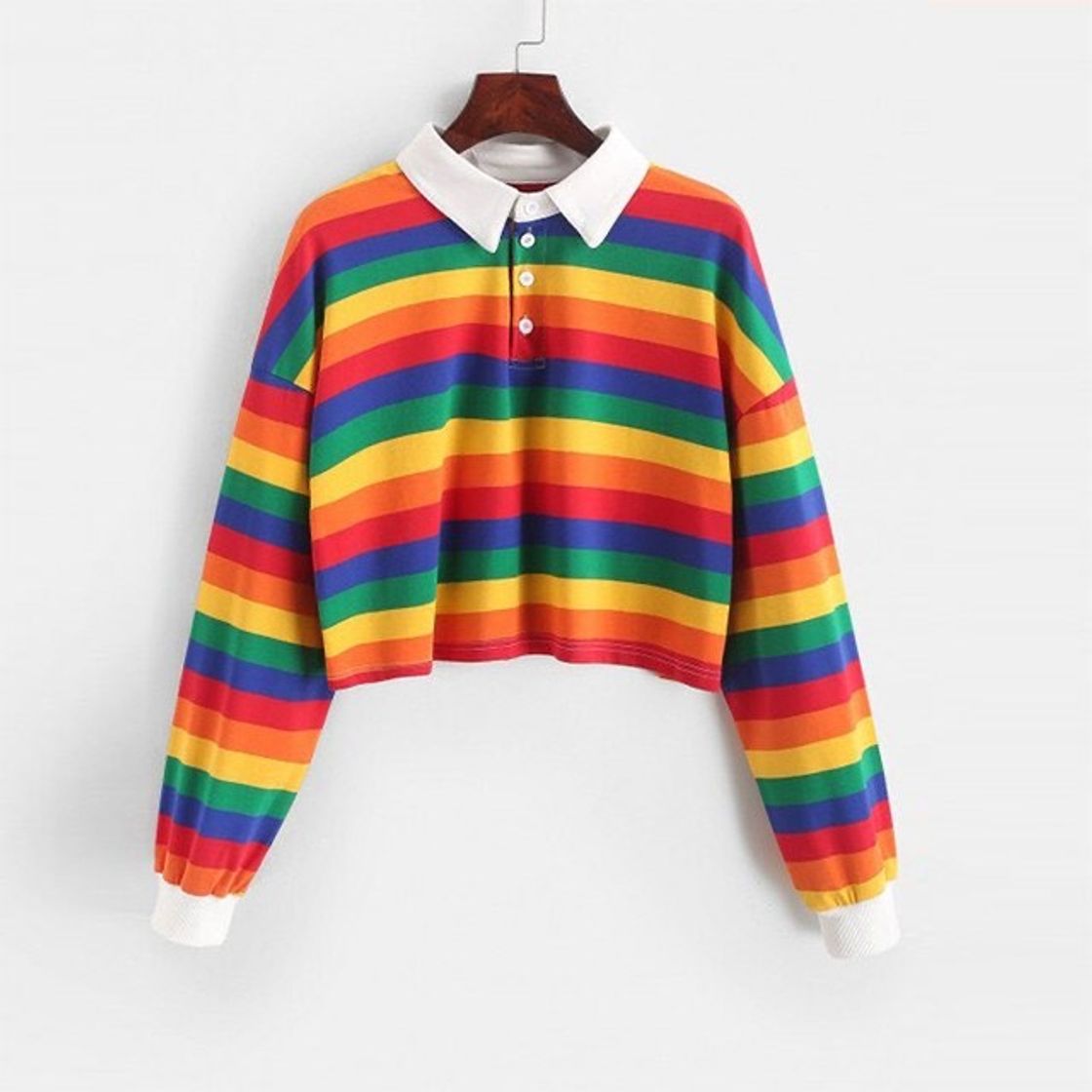 Social Camisa polo arco-íris 🌈 
