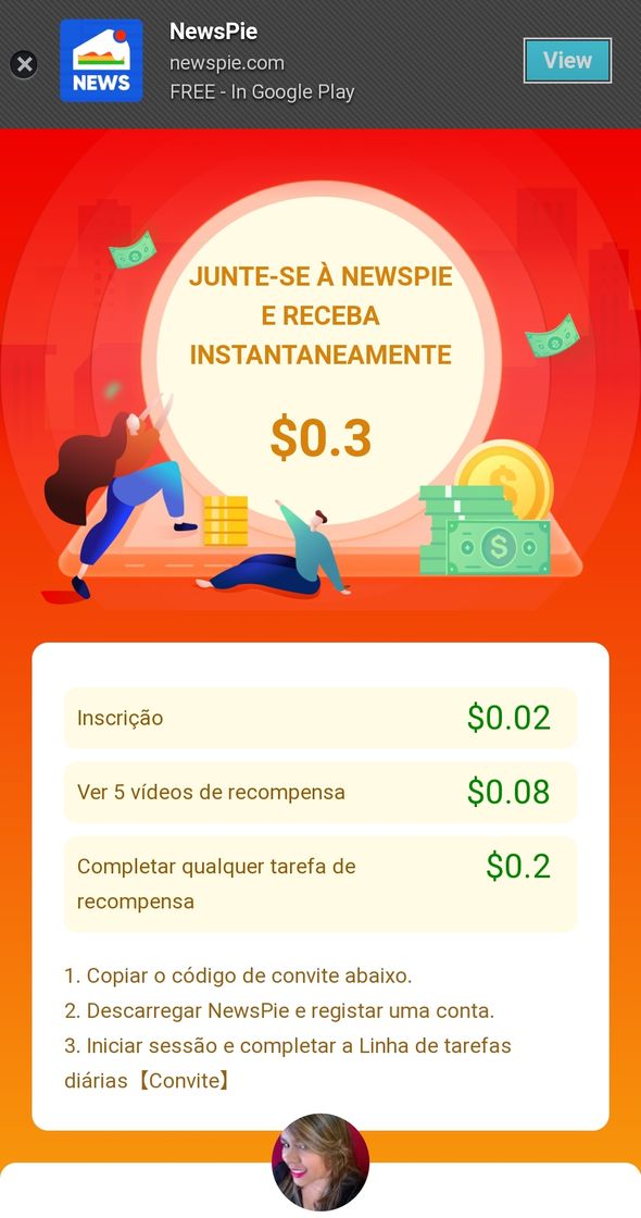 App Esse também é uma plicativo de ganhar dinheiro 💸 