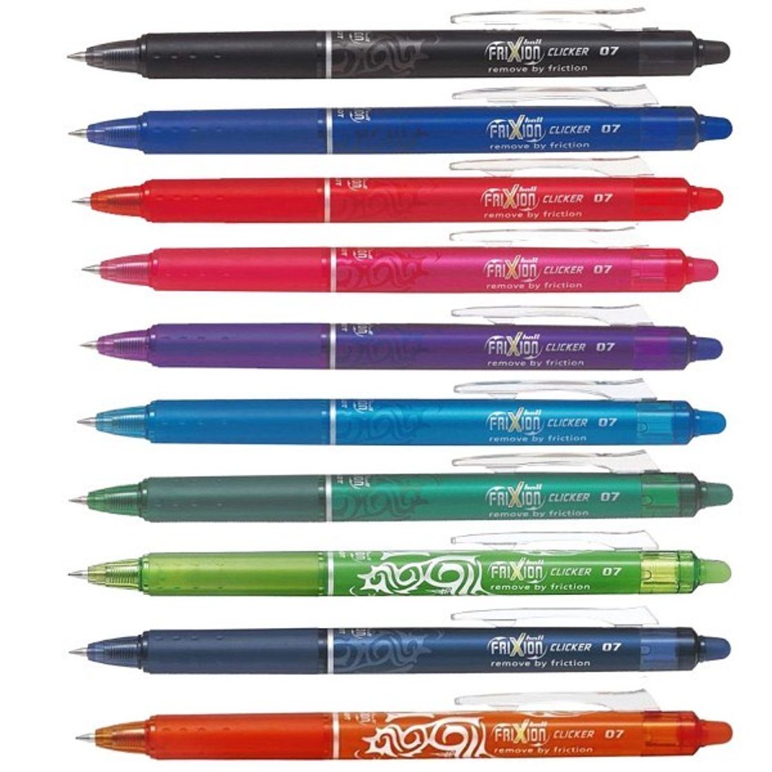 Social Bolígrafos borrables Pilot Frixion Cliker (8 Colores) - boliworld