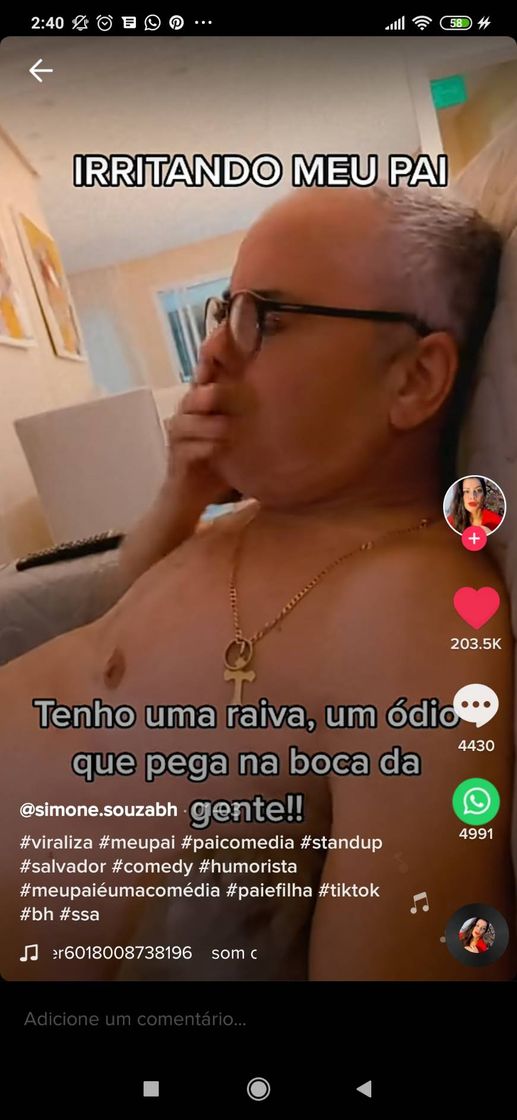 Moda Pai zangado KKKK