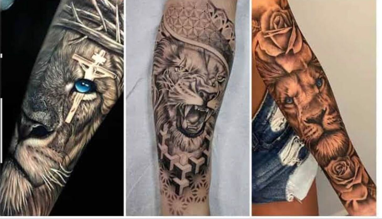 Fashion 150 Tatuagens de leão Femininas e Masculinas - Top Tatuagens